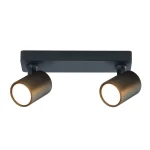 Spot Snow 2 negru 2xGU10 Light Prestige