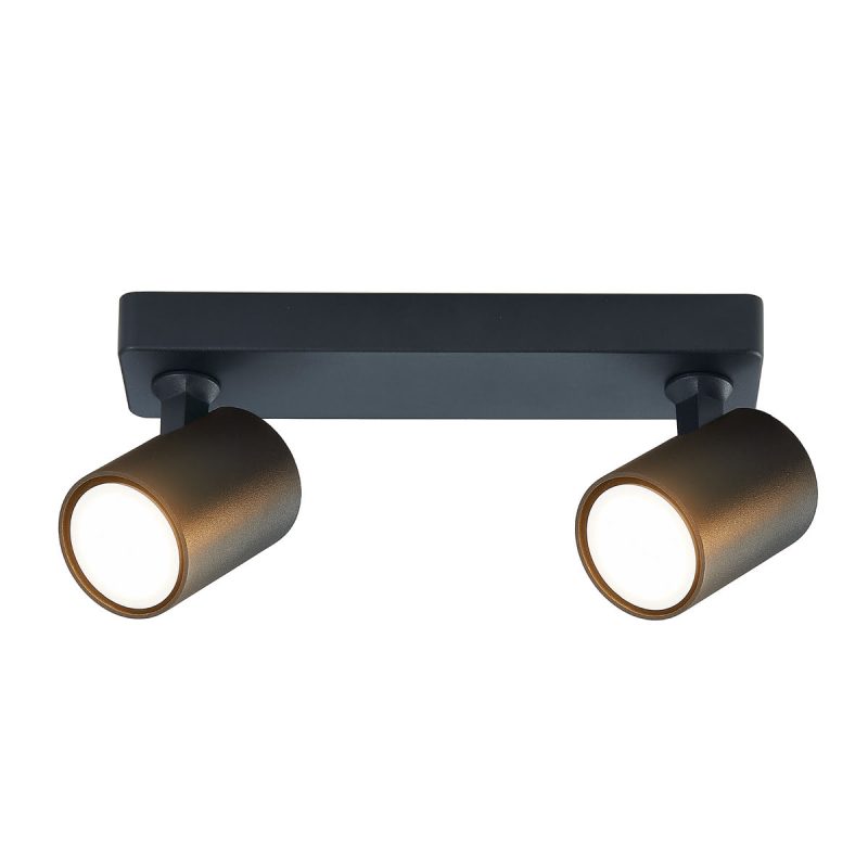 Spot Snow 2 negru 2xGU10 Light Prestige