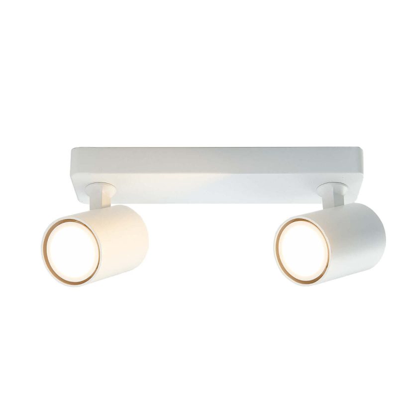 Spot LED alb 2xGU10, design modern, Snow 2 Light Prestige