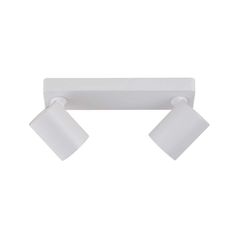 Spot LED alb 2xGU10, design modern, Snow 2 Light Prestige