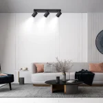 Spot Snow 3 negru 3xGU10 Light Prestige