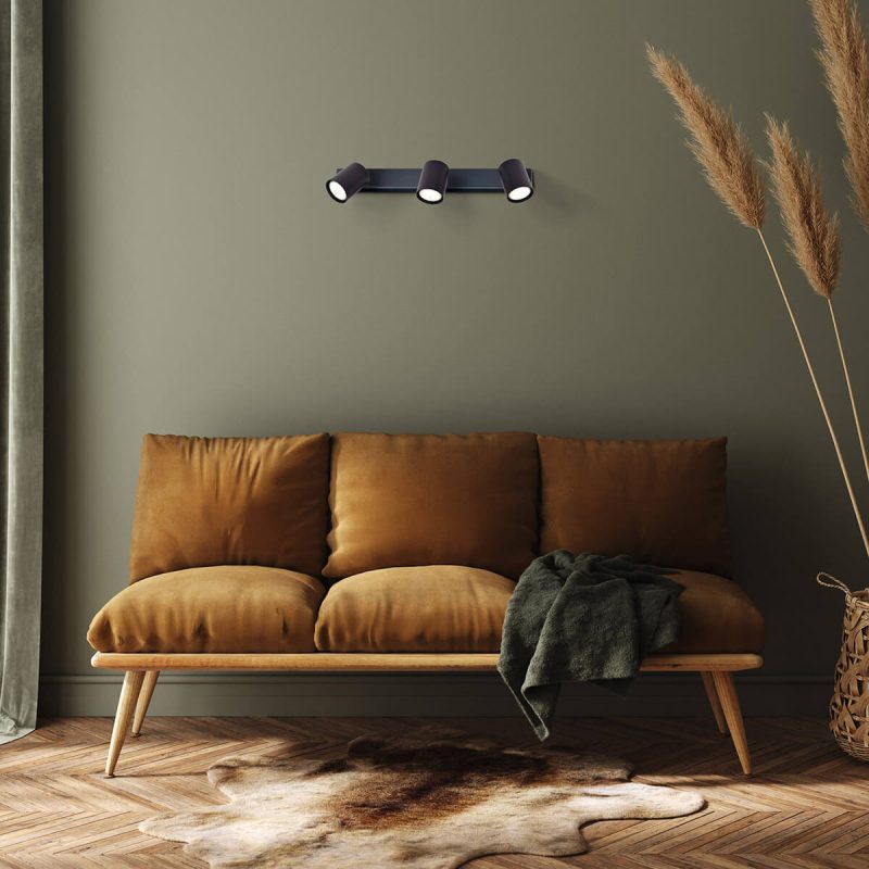 Spot Snow 3 negru 3xGU10 Light Prestige - imagine 3
