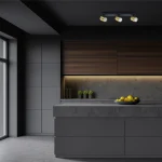 Spot LED auriu 3xGU10, iluminat șină, Snow Light Prestige