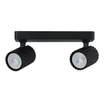 Set reflectoare negre 2xGU10, sistem direcțional, Tokio Light Prestige