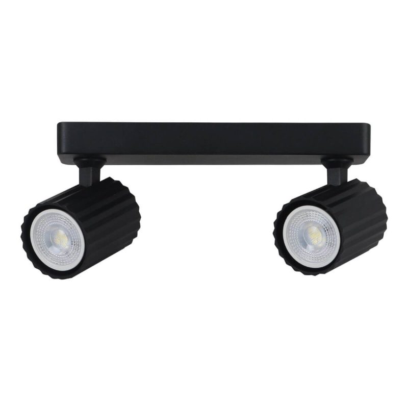 Set reflectoare negre 2xGU10