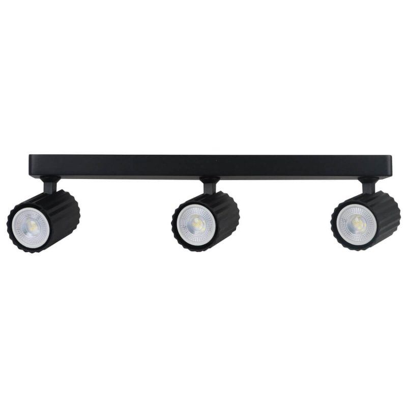 Set reflectoare negre 3xGU10