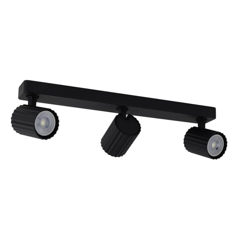 Set reflectoare negre 3xGU10, sistem direcțional, Tokio Light Prestige