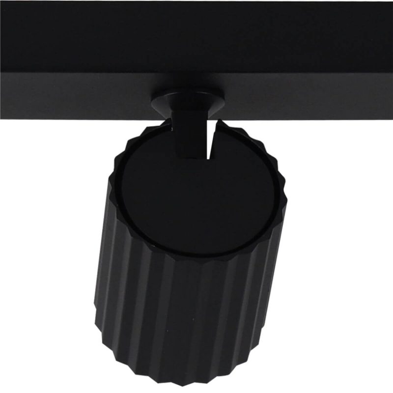 Set reflectoare negre 3xGU10, sistem direcțional, Tokio Light Prestige