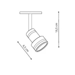 Set iluminat șină alb 4xGU10, complet cu spoturi, Storm Light Prestige