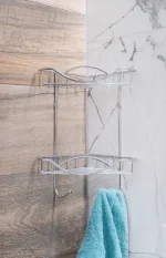 Raft metalic baie dublu, cromat, AWD02080049, AWD Interiors, 22cm