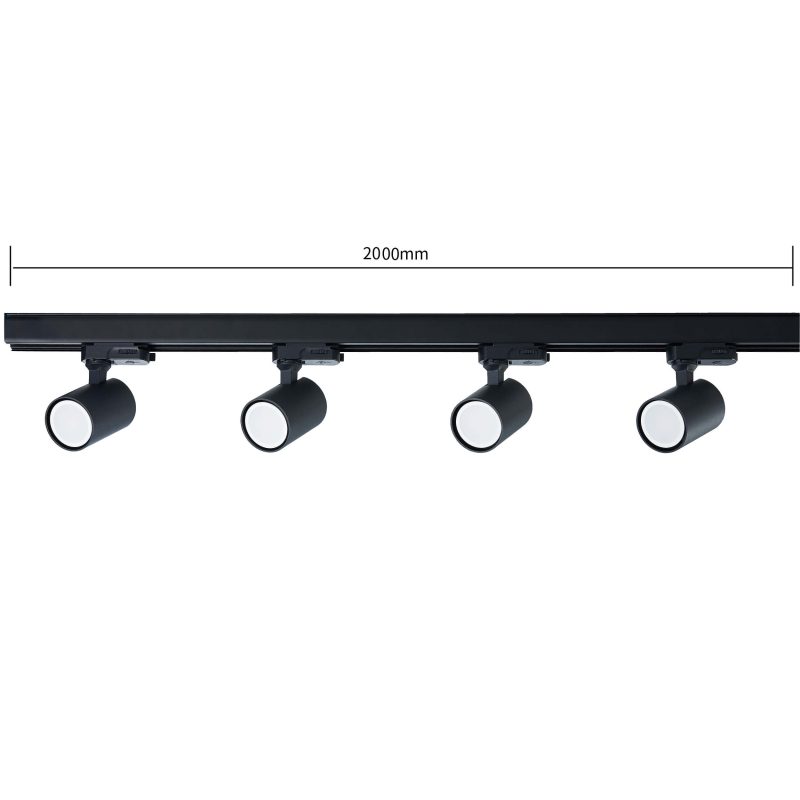 Șină electrică 3F 2m neagră Light Prestige - imagine 3