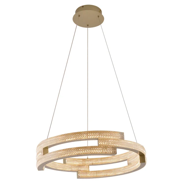 Lampă suspendată aurie LED CCT