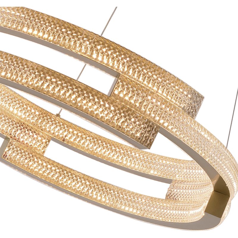 Lampă suspendată aurie LED CCT, formă cilindrică, Tarja Light Prestige - imagine 7