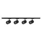 Set iluminat șină 1F negru 4xGU10, sistem complet, Tokio Light Prestige
