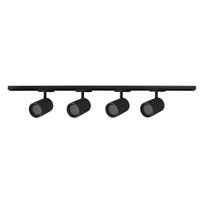 Set iluminat șină 1F negru 4xGU10, sistem complet, Tokio Light Prestige