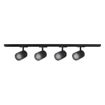 Set iluminat șină 1F negru 4xGU10, sistem complet, Tokio Light Prestige