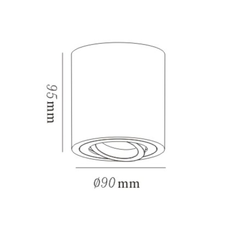 Plafonieră aplicată aurie 1xGU10, design decorativ, Tulon Light Prestige - imagine 5