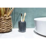 Pahar periuță de dinți, ceramică gri mat, Hades, AWD02191803, AWD Interiors