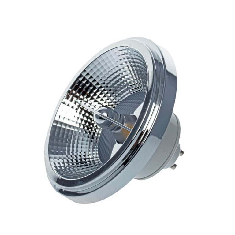 Bec LED ES111 GU10 alb-argintiu 9W 4000K
