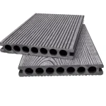 Deck Terasa Gri din WPC, 148x23mm, 3800mm, Structura Rotundă, Virtuoso