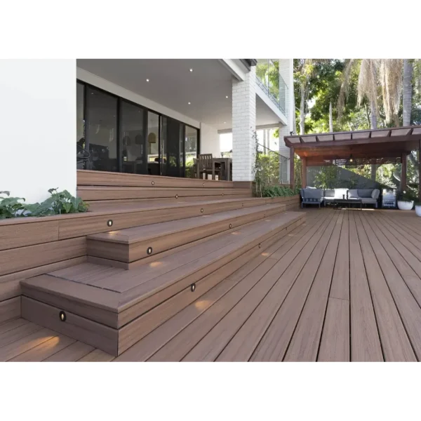 Grinda WPC plină pentru montaj deck, maro, 40 x 25 mm, 3000 mm