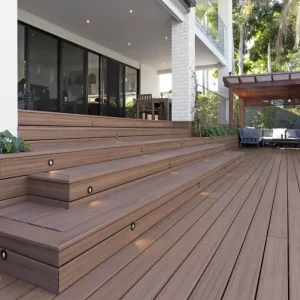 Grinda WPC plină pentru montaj deck, maro, 40 x 25 mm, 3000 mm