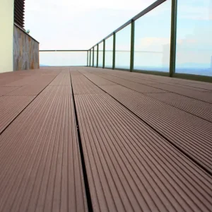Deck terasa Maro, WPC, 148x23mm, L 3800mm, structura cu gol rotund, Virtuoso