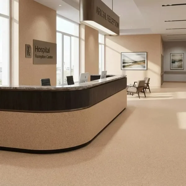 Covor PVC Primo Plus 302, beige, 2mm, clasa 43, Tarkett