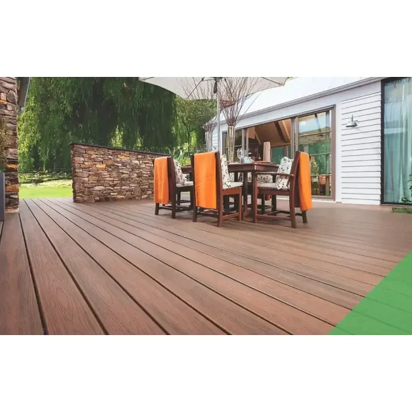 Deck terasa Maro, WPC, 148x23mm, L 3800mm, structura cu gol rotund, Virtuoso