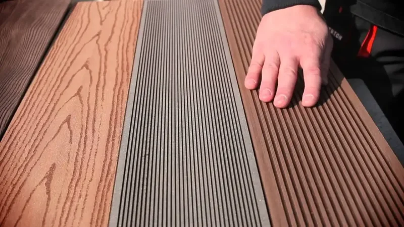 Deck terasa Maro, WPC, 148x23mm, L 3800mm, structura cu gol rotund, Virtuoso