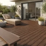 Placa deck coextrudat, maro, fața simplă și 3D, 140x20mm, Virtuoso