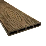 Placa gard, textura lemn, WPC maro, 150x20mm, 4ml, Virtuoso