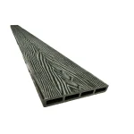 Placa gard WPC, textura lemn, gri închis, 150x20mm, 2.5ml, Virtuoso