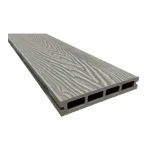 Placa pardoseala deck terasa piscina WPC 3D, 146×25 mm, gri deschis lemn, 4ml, Virtuoso