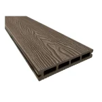 Placa deck terasa piscina WPC 3D, 146×25 mm, maro lemn, 3.8ml, Virtuoso