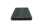 Deck terasa piscina WPC gri inchis, gol rotund rezistenta sporita, 150x25mm, 4ml, Virtuoso