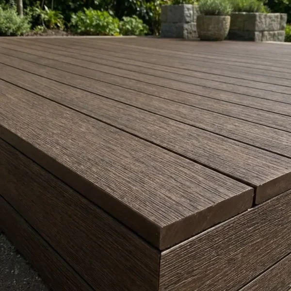 Fasie terminatie deck wpc NO GAP, 70 x 11 mm, 4000 mm, maro, Virtuoso