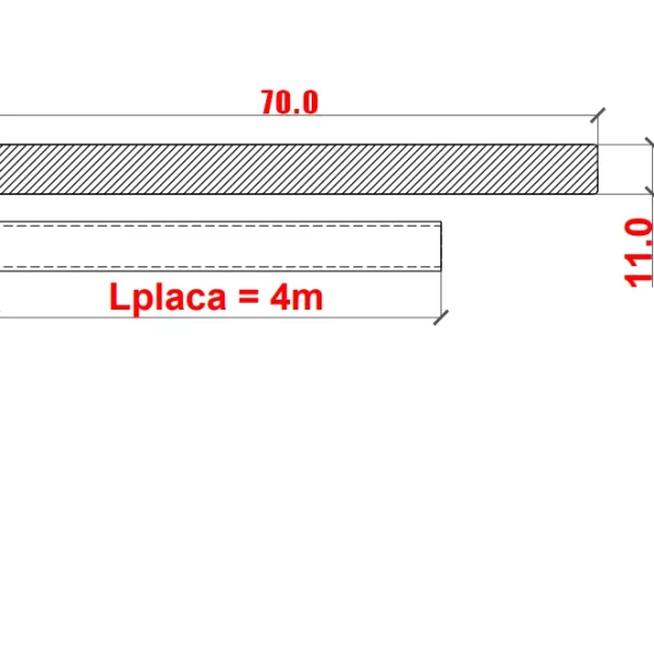 70 x 11 mm