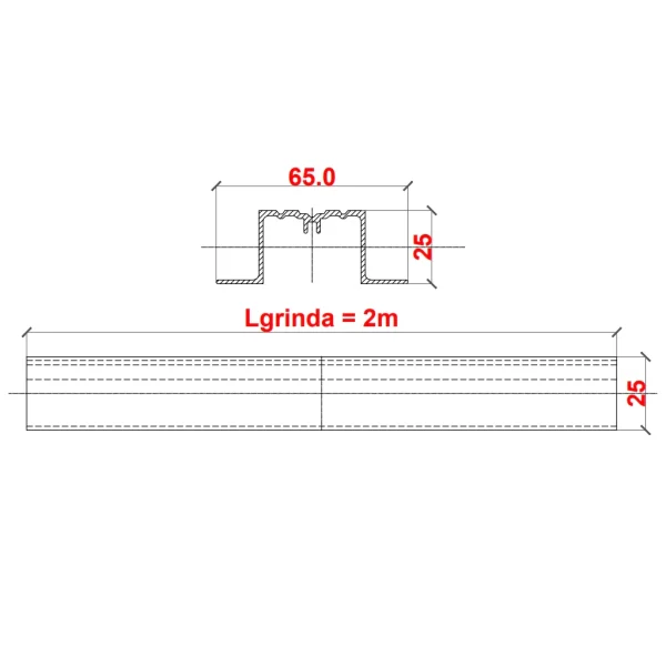 65 x 25 mm