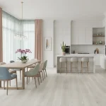 Parchet SPC Stejar Eldborg Oak WOODRIC EIR, alb, click 2G, Arbiton - Parchet SPC