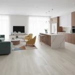 Parchet SPC Stejar Eldborg Oak WOODRIC EIR, alb, click 2G, Arbiton - Parchet SPC