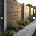 Placă de gard 3D, WPC, gri inchis, 150 x 20 mm, 2ml, Virtuoso