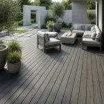 Placa deck terasa, co extrudata, 145x22mm, gri lemn, No Gap, Virtuoso, 2.9ml