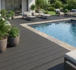 Placa deck terasa piscina, WPC gri inchis, 146x25mm, 3.8ml, Virtuoso