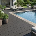 Placa deck terasa piscina, WPC gri inchis, 146x25mm, 3.8ml, Virtuoso