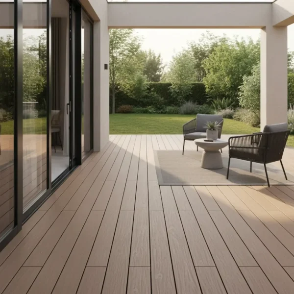 Placa deck terasa WPC, coextrudata, 145x22mm, maro lemn, No Gap, Virtuoso, 2ml