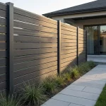 Placa gard din WPC lemn compozit, 150×20.6mm, textura periata gri, 2.5ml, Virtuoso