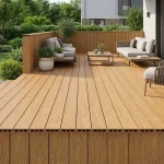 Placa gard scandura, WPC compozit, bej, textura lemn, 150x20.6mm, 2.5 ml, Virtuoso 1 Placa gard scandura, WPC compozit, bej, textura lemn, 150×20.6mm, 2.5 ml, Virtuoso