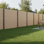 Placa gard scandura WPC lemn compozit, textura bej, 150×20.6mm, 4 ml, Virtuoso