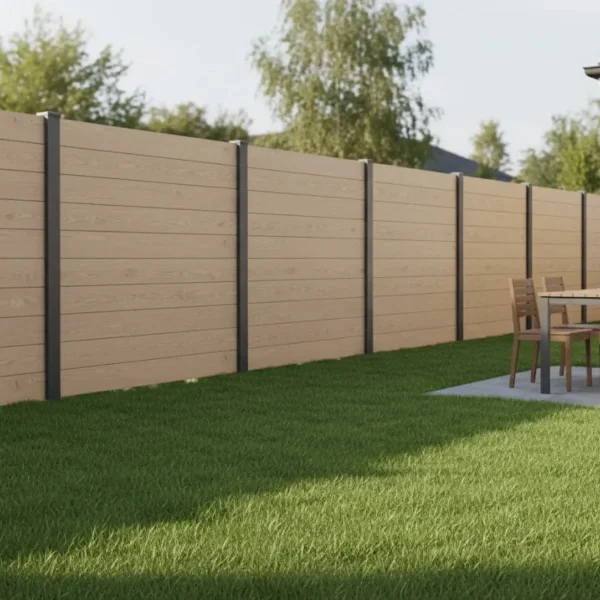 Placa gard scandura WPC lemn compozit, textura bej, 150x20.6mm, 4 ml, Virtuoso